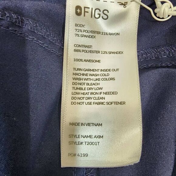 Figs Men's XL Tall  Navy Axim Cargo Scrub Pants Nursing Workwear - Picture 9 of 13